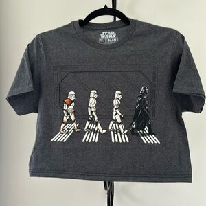 Crop Star Wars Darth Vader & Storm Troopers Abbey Road Tee